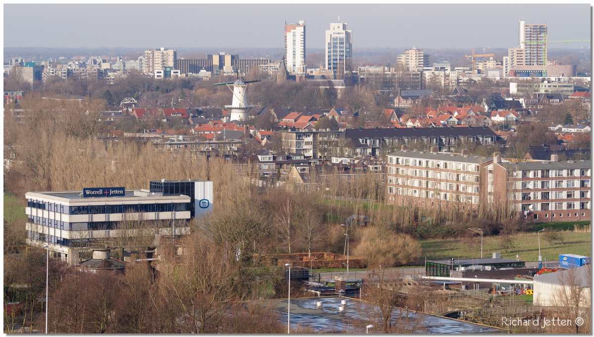 Zoetermeer van bovenaf bekeken.